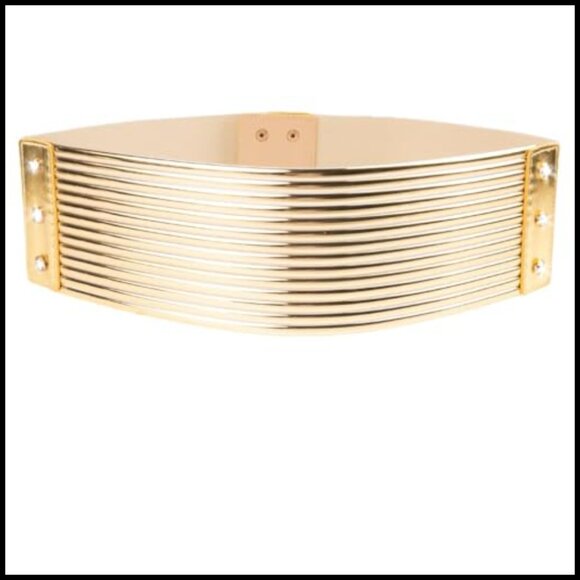 Vintage Rhinestone Sparkle Wide Elastic Waist Belt Plus Size Y2K Elegant main image 6